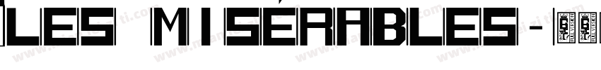 Les misérables字体转换